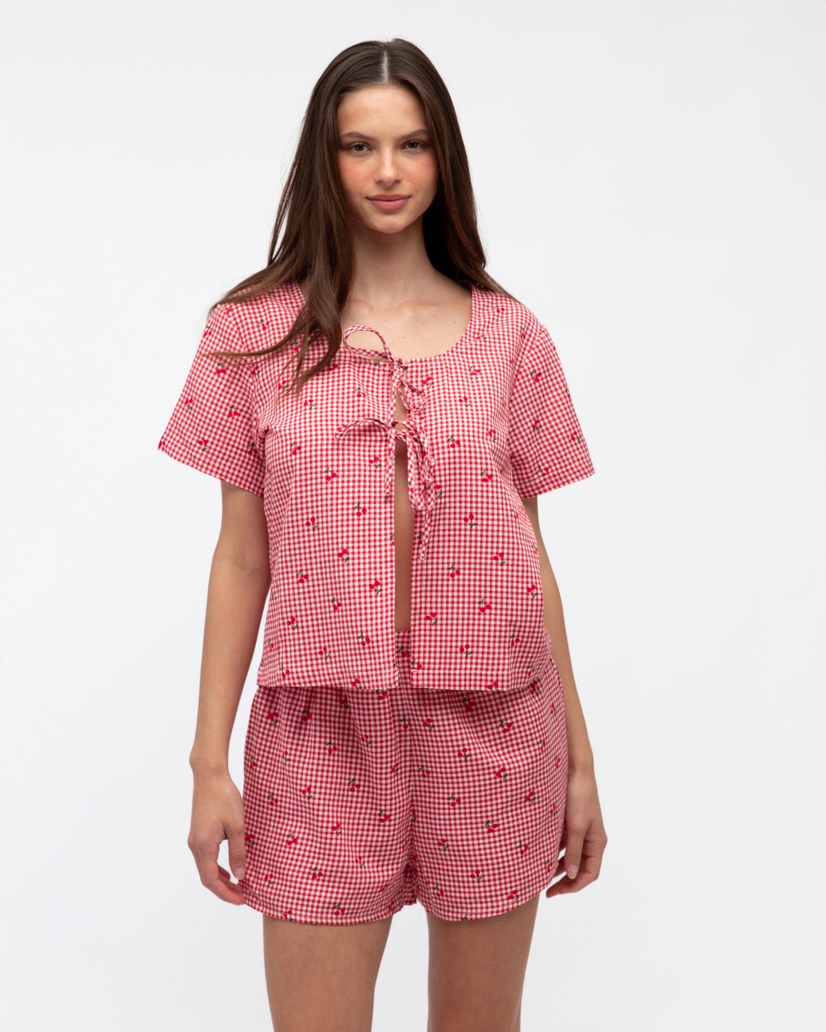 Paper Heart Selena Gingham Cherries Set