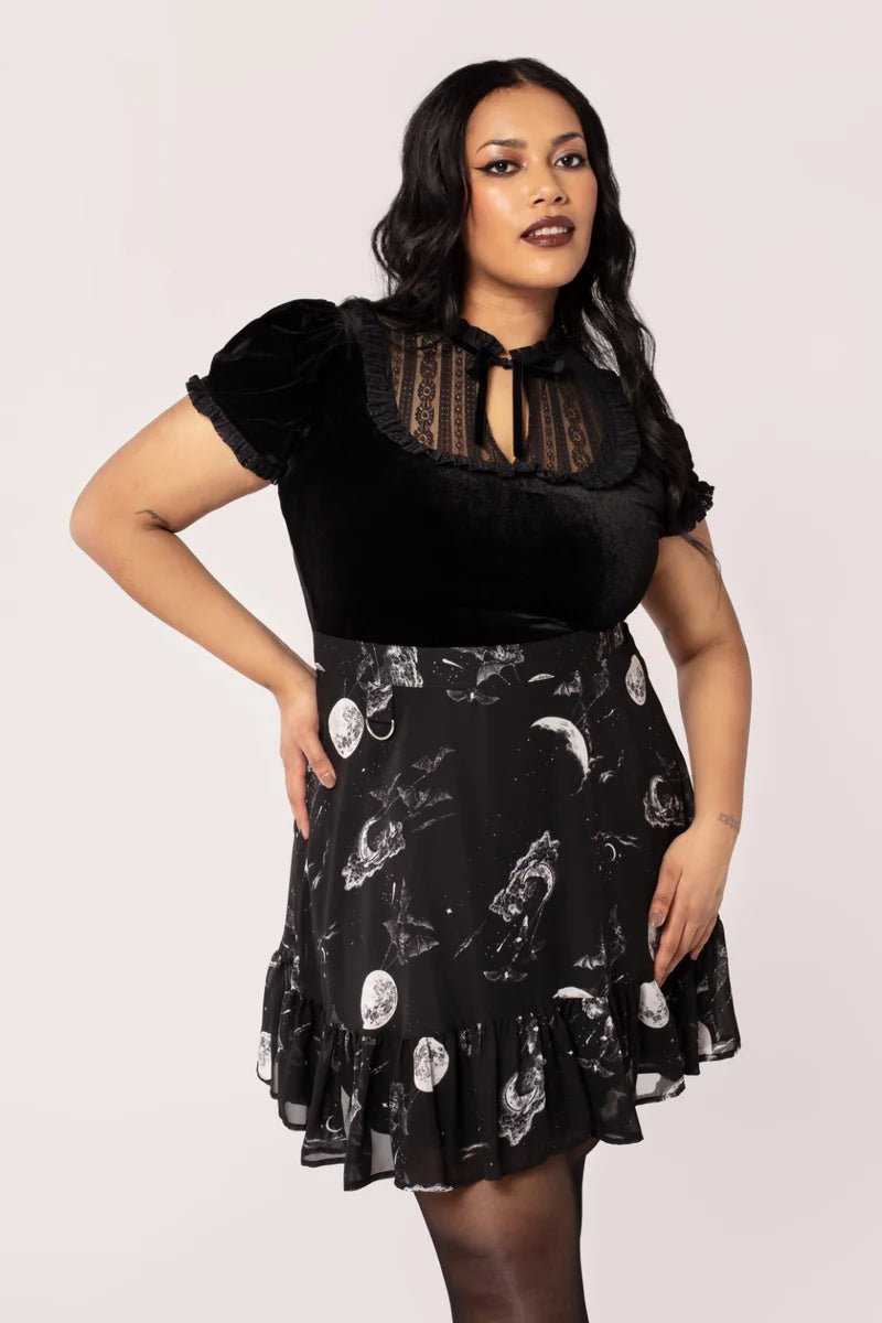 Mourning Top Black
