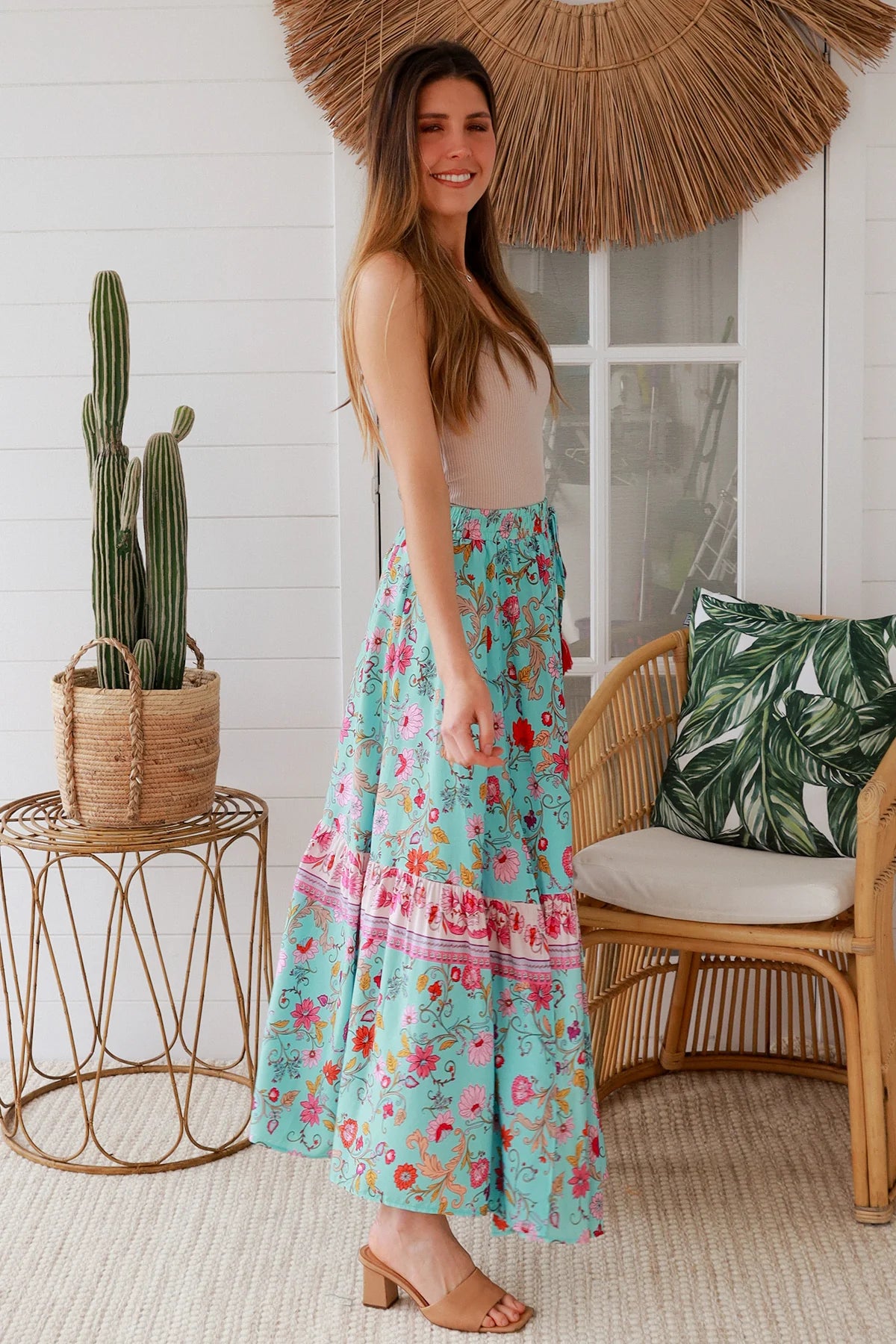 Elliana Blue Boho Skirt