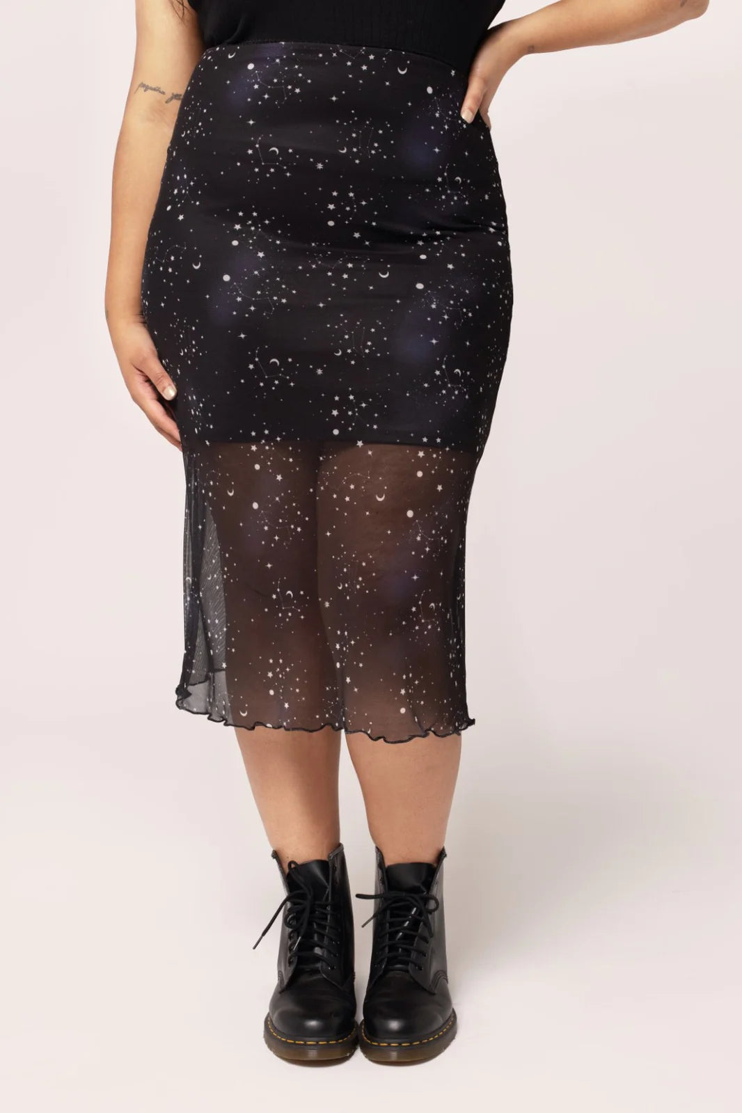 Hell Bunny Zodiac Mesh Skirt