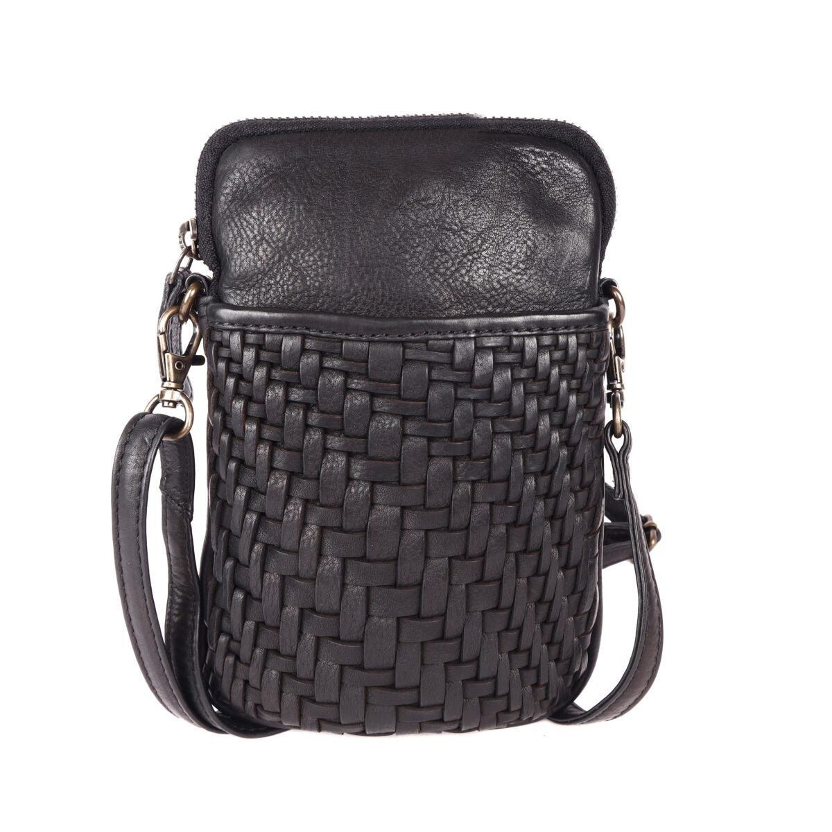 Rosebery Leather Crossbody Bag Black