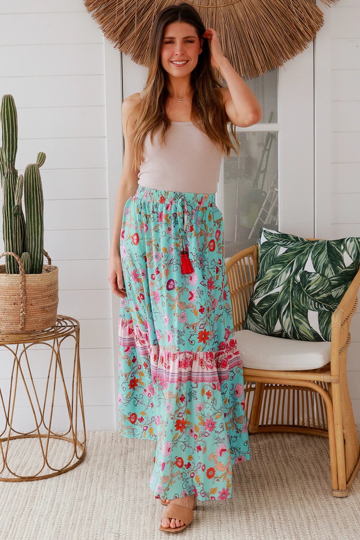 Elliana Blue Boho Skirt