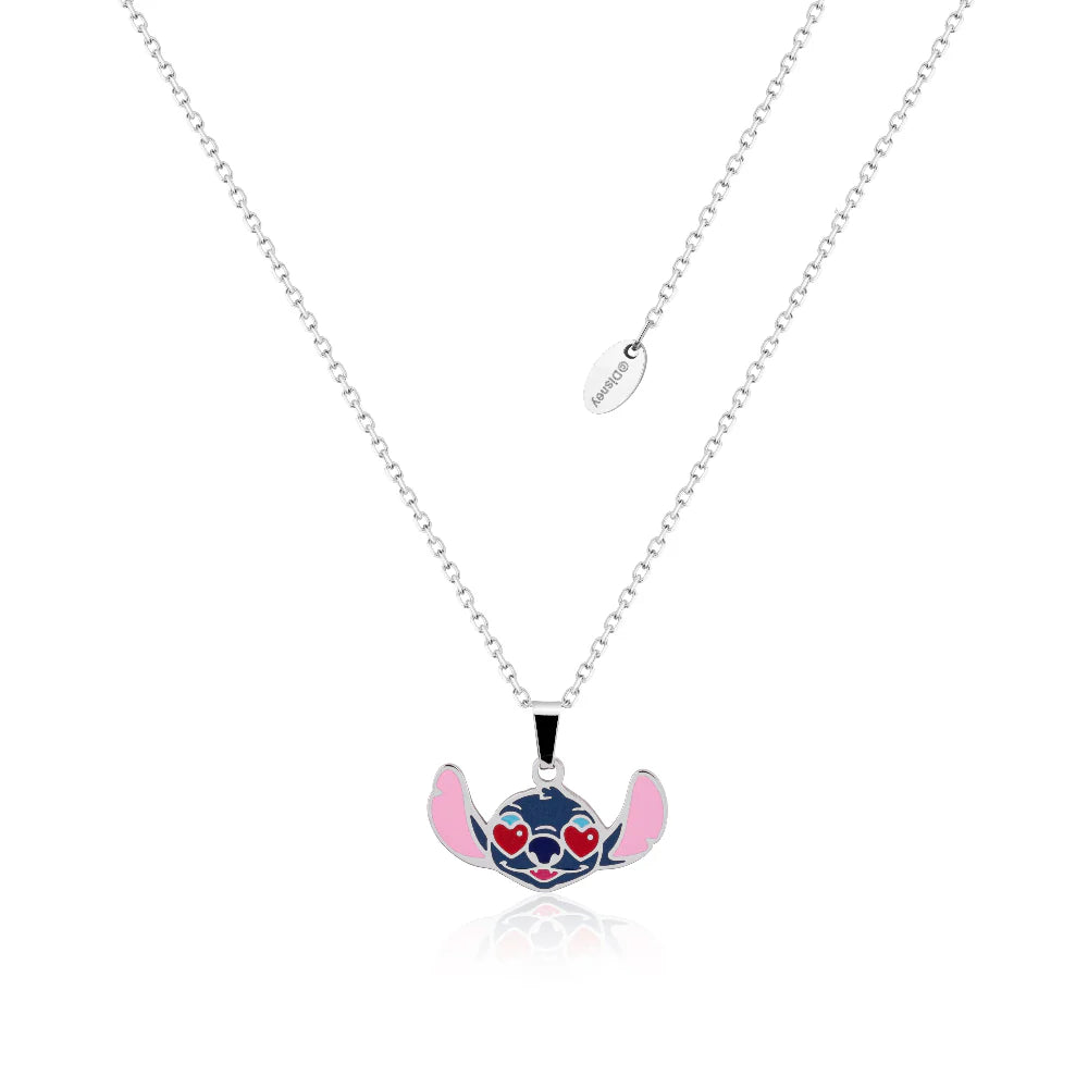 ECC Disney Lilo and Stitch Heart Eyes Enamel Necklace
